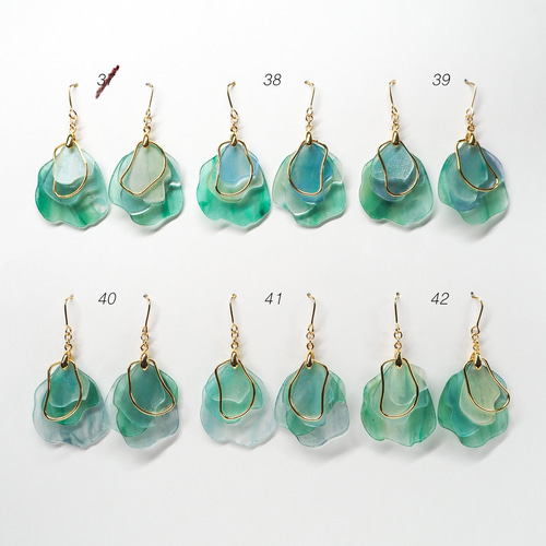 海　夏　ピアス　ハンドメイド　アクセサリー　マーブル模様　お揃い　メンカラ 海 夏 ピアス ハンドメイド アクセサリー マーブル模様 お揃い メンカラ