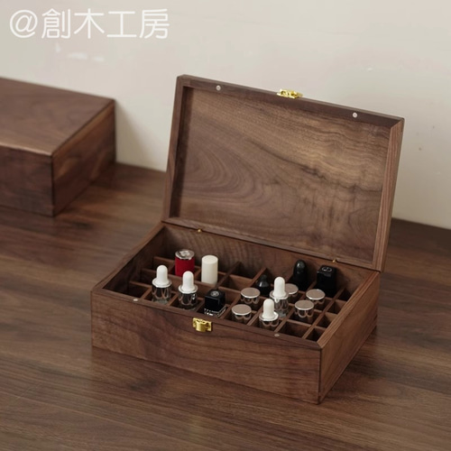 Amazon.co.jp: 天然木製 エッセンシャルオイル 収納ケース 精油