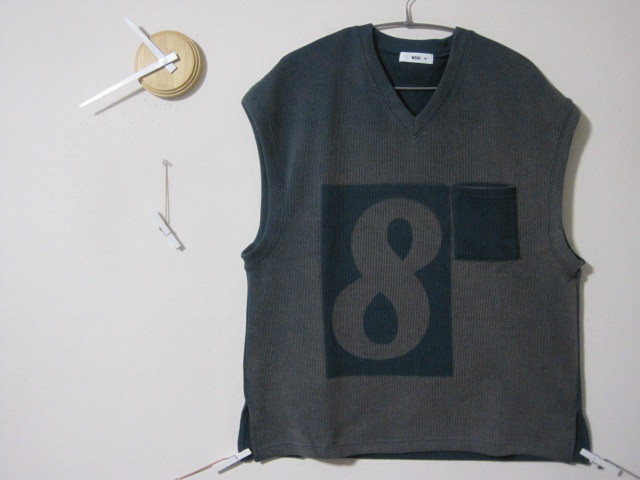 1点　ポケットベスト 【8】Ｖネック　細畝　ブリーチ／ベスト／セーター／トレーナー／ジャージ／ニット／カッコカワイイ