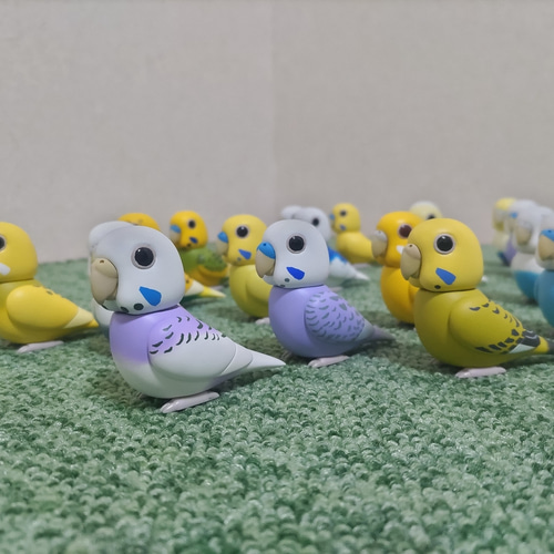 セキセイインコ フィギュア 21羽セット その他置物 とりもの 通販