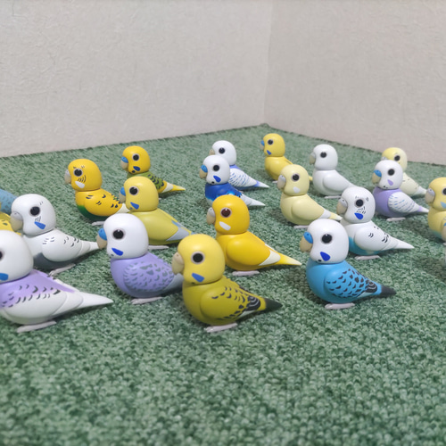セキセイインコ フィギュア 21羽セット その他置物 とりもの