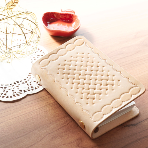 生焼けアップルパイ×M5ヌメ革システム手帳カバー(マイクロ5/ミニ5穴