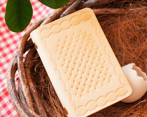 生焼けアップルパイ×M5ヌメ革システム手帳カバー(マイクロ5/ミニ5穴