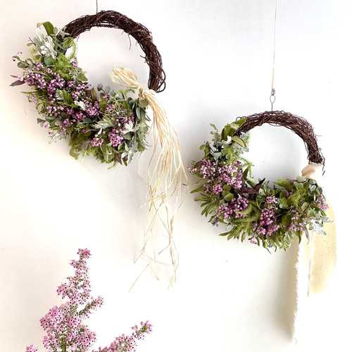 フレッシュグリーンシックオーバルリースユーカリドライフラワー母の日