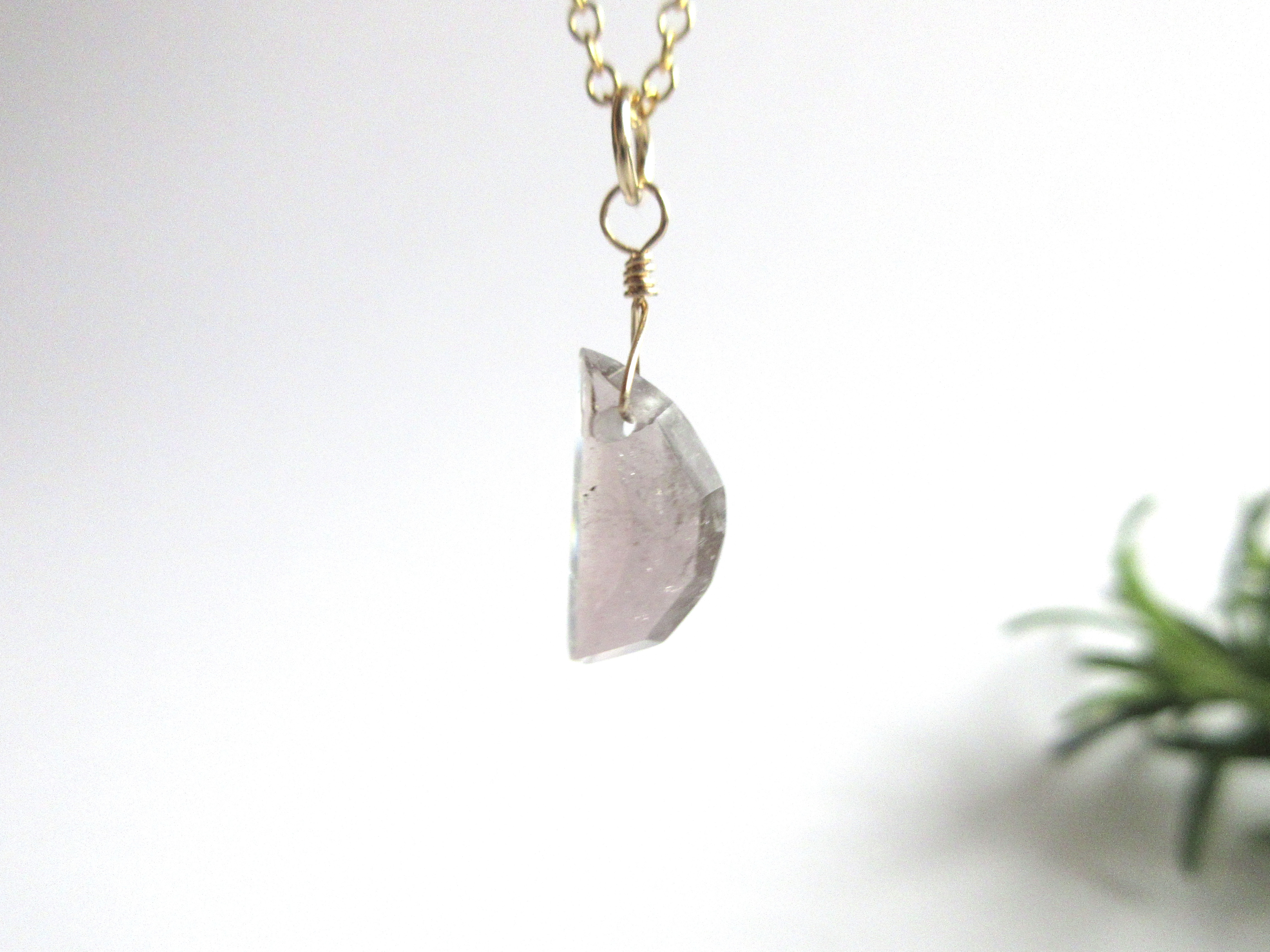 【10月の誕生石】11mmスモーキー「ピンクトルマリン」14kgfネックレス