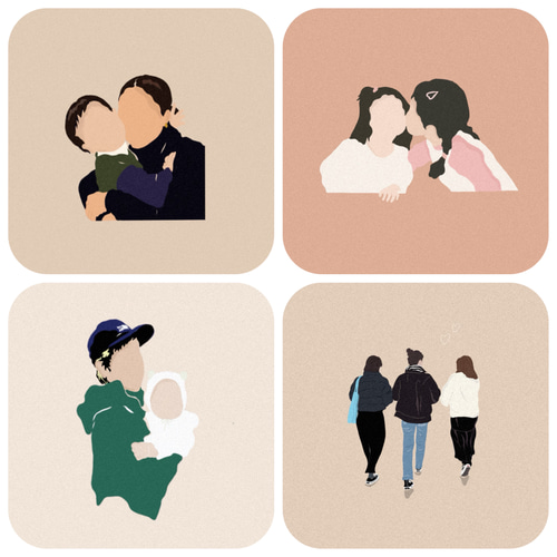 オリジナルイラストカード 】記念日 ベビー カップル プレゼント