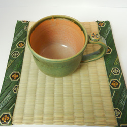 織部釉コーヒーカップ（単品） 2枚目の画像