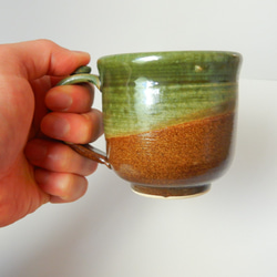 織部釉＋黒釉コーヒーカップ（単品） 5枚目の画像