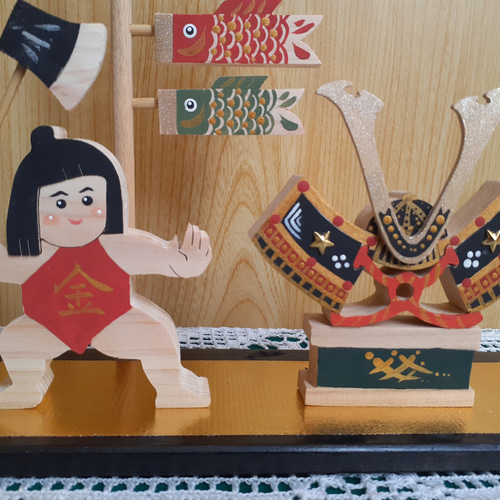 端午の節句/金太郎と出世兜&鯉のぼり 五月人形・こいのぼり makochin