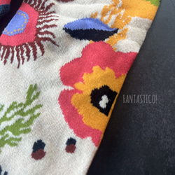 北欧お花柄ユニセックス靴下❤️スケーターソックス グラフィックポップアート プレゼントプチギフト フラワードット水玉模様 6枚目の画像