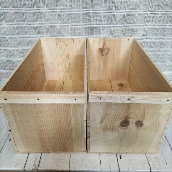 113《宅配BOX》りんごBOX 収納 置き配 本棚 木箱 インテリア