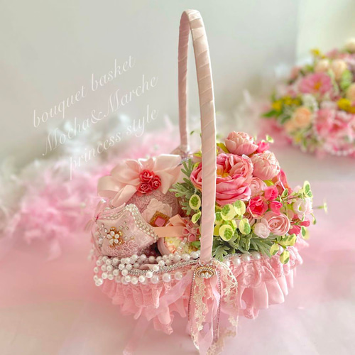 1点限り！】プリンセススタイルのアーティフィシャルフラワーリース