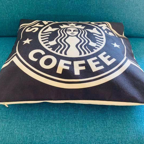 ✨大人気✨スタバ✨クッションカバー✨ブラック クッション