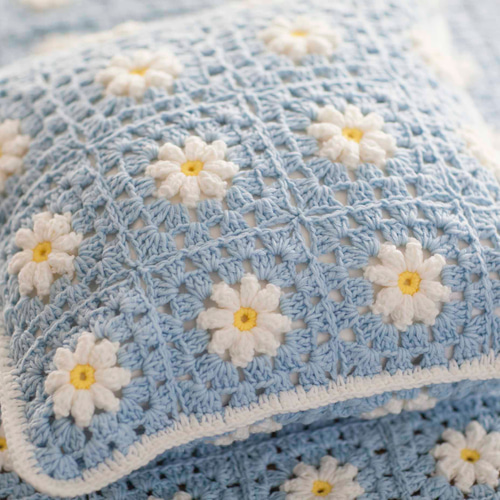 Creema限定』「ハンドメイドかぎ針編み」ソファーカバー&クッション