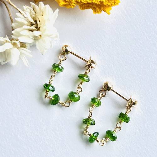 14kgf シャンデリアピアス♡ シーセラミック14kgfシャンデリアピアス | yuisetouchi