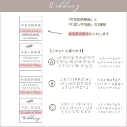 【オーダースタンプ】wedding 料金別納郵便　手渡し特急便　スタンプ　はんこ　ウェディング 4枚目の画像