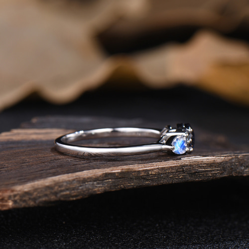 ギャラクシーブルー サンドストーン 結婚指輪 6月誕生石 ムーン ギャラクシーブルー サンドストーン 結婚指輪 6月誕生石 ムーン