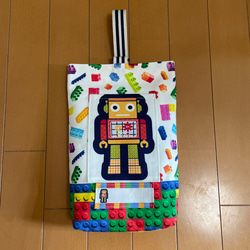 入園入学レッスンバッグ3点セット☆ロボット 10枚目の画像