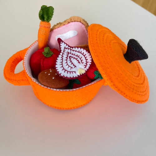 フェルトままごと お鍋セット おもちゃ・人形 YURA 通販 15549113