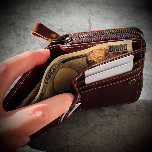 イタリアンレザー ミニ財布 メンズ財布 ヌバックレザー 革財布 イタリアンレザー ミニ財布 メンズ財布 ヌバックレザー 革財布
