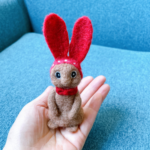フェルト&毛糸】いちごハウスとうさぎさん | こいとの Handmade Life