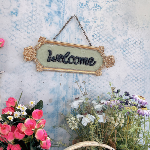 アンティークな看板 ウェルカムボード ④ カフェ 喫茶店 紅茶 その他