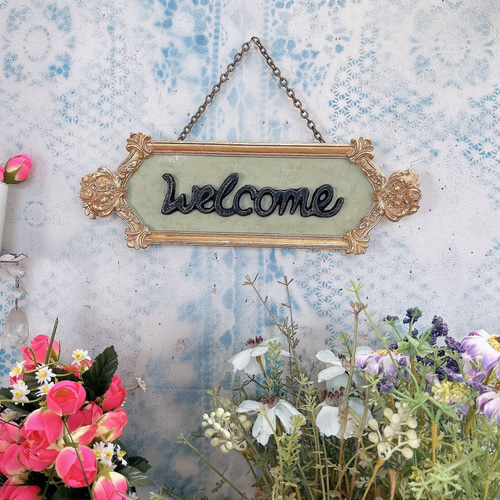 アンティークな看板 ウェルカムボード ④ カフェ 喫茶店 紅茶 その他