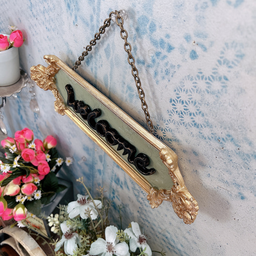 アンティークな看板 ウェルカムボード ④ カフェ 喫茶店 紅茶 その他