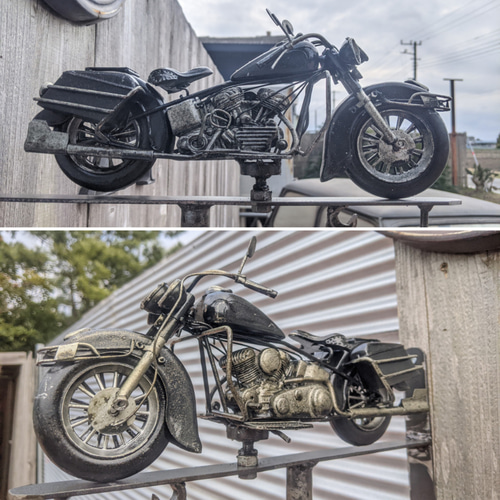 アメリカンバイク バイク屋 壁掛け看板 オープン サインボード