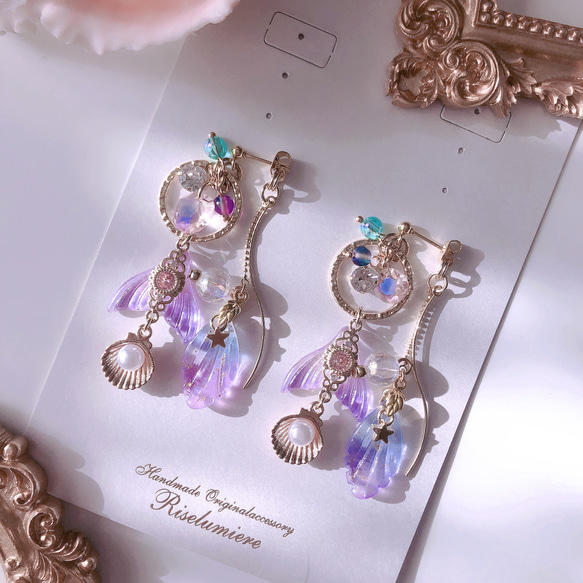 再販【ハンドメイドバッグ⚪︎2way マールバッグ】マーメイド