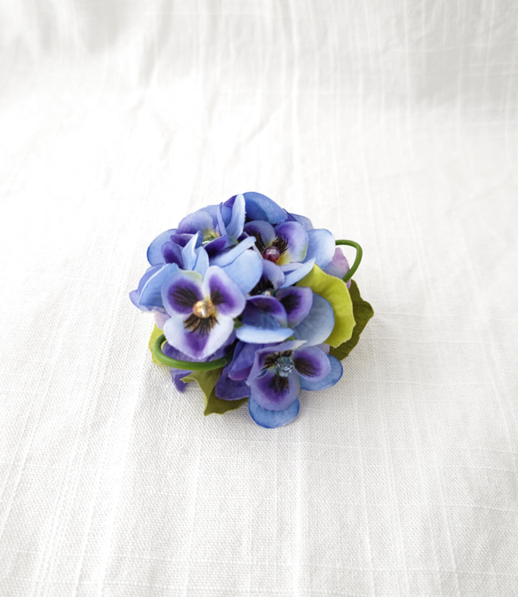 コサージュ ［ blue pansy corsage ］ 2枚目の画像