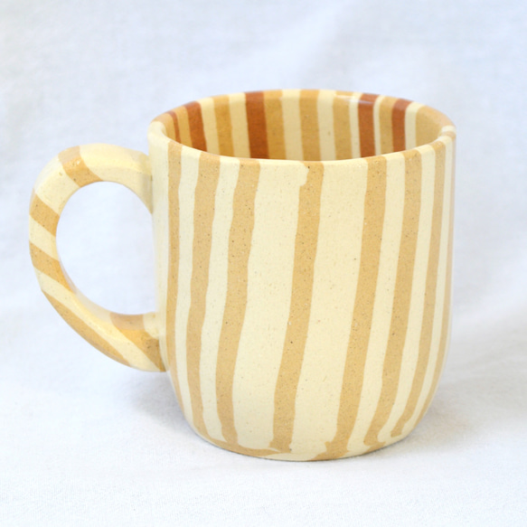 練り込みマグカップ（ストライプ）Nerikomi mug, stripe 3枚目の画像