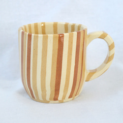 練り込みマグカップ（ストライプ）Nerikomi mug, stripe 1枚目の画像