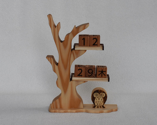 ツリーカレンダー 万年カレンダー カレンダー JJ木工房 通販