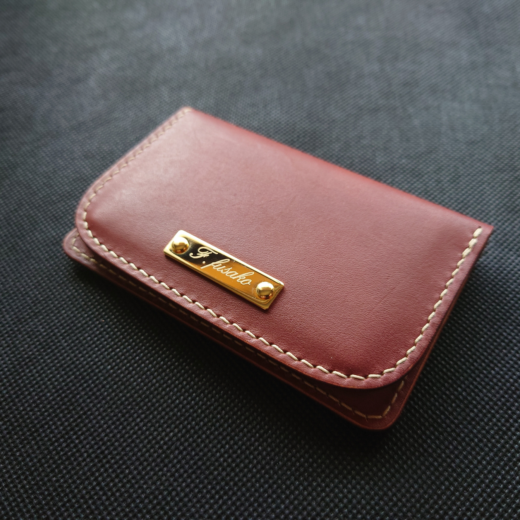 シンプルな名刺入れ/カード入れ/カードケース/本革/レザー/プレゼント/ギフト