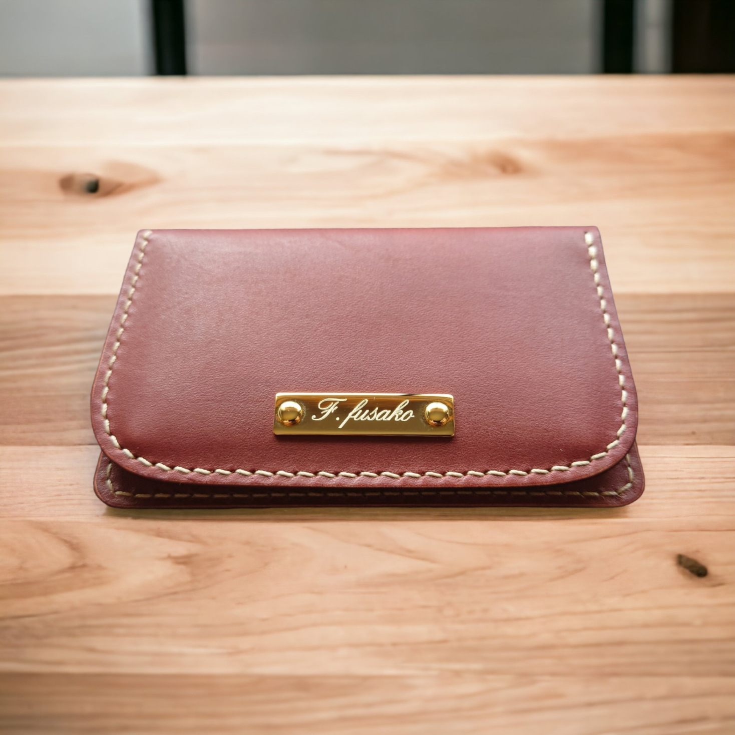 シンプルな名刺入れ/カード入れ/カードケース/本革/レザー/プレゼント/ギフト