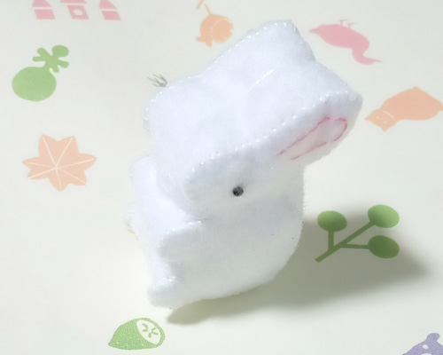 うさぎ フェルトの小さなぬいぐるみ マスコット おもちゃ・人形