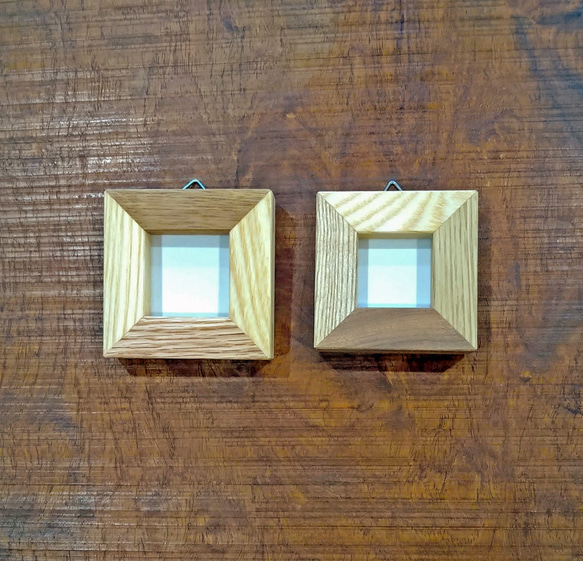 mmm様 寄木の額縁ミニミニ＆栗ミニ額セット フォトフレーム