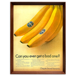 チキータ バナナ 1960年代 アメリカ ヴィンテージ 雑誌 広告 額付 ポスター 3枚目の画像