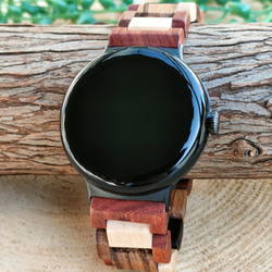 【木錶帶】EINBAND Google Pixel Watch 天然木質木錶帶【混合木】 第2張的照片