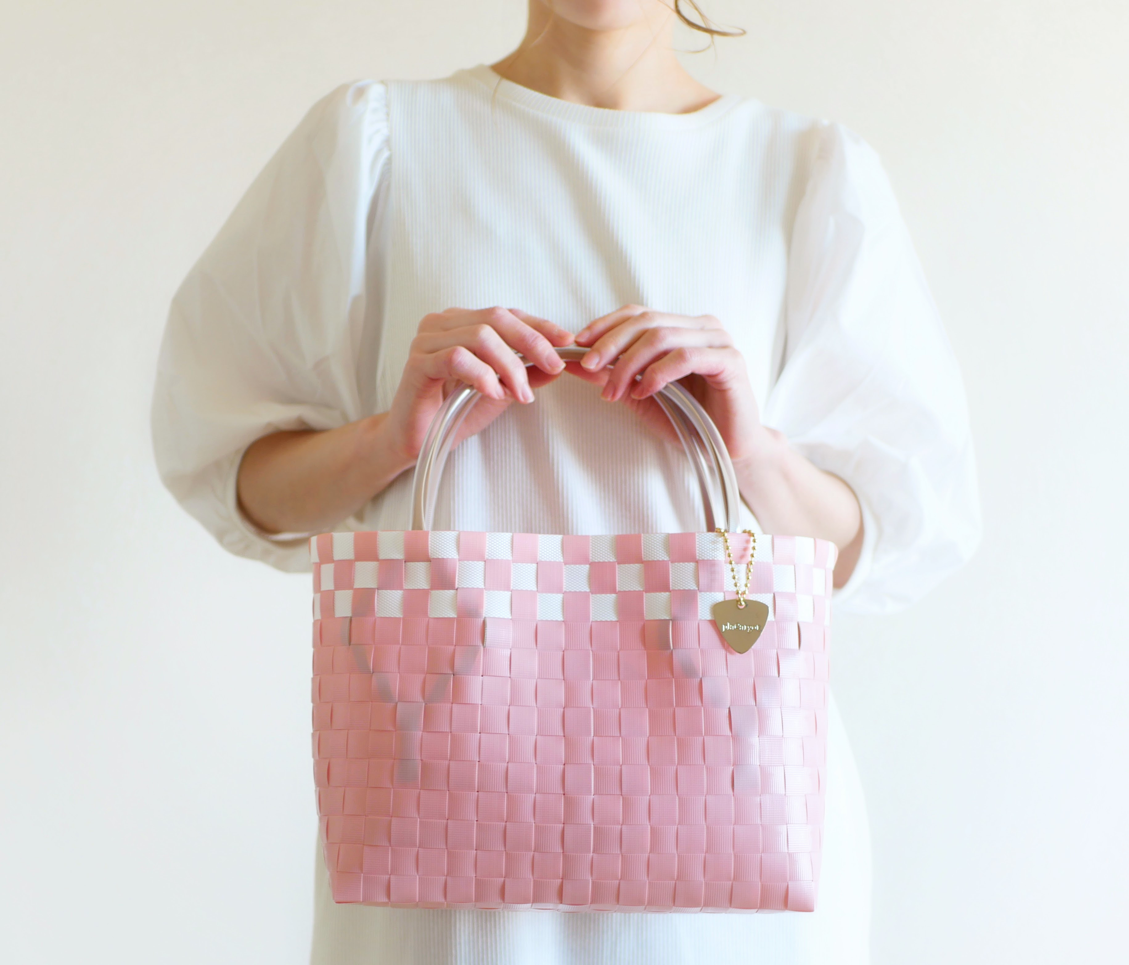 限定値下げ！！！MSGM ピンク かごバッグ MSGM】 【ポーチ付 シーグラス ミニバッグ】｜aoi公式オンライン