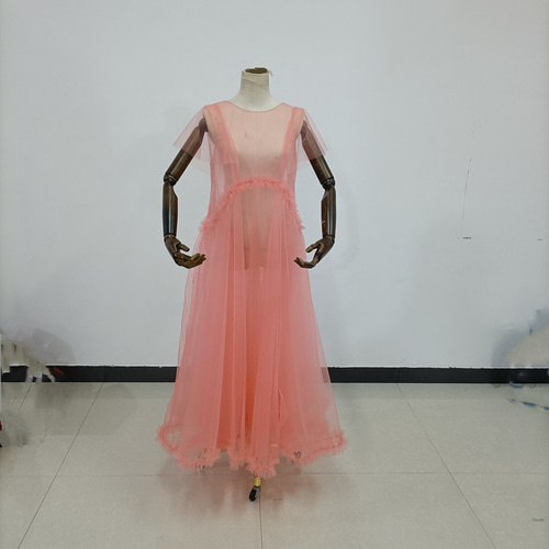 送料無料！高品質！ 妊婦ドレス マタニティ 写真撮影 シースルー  