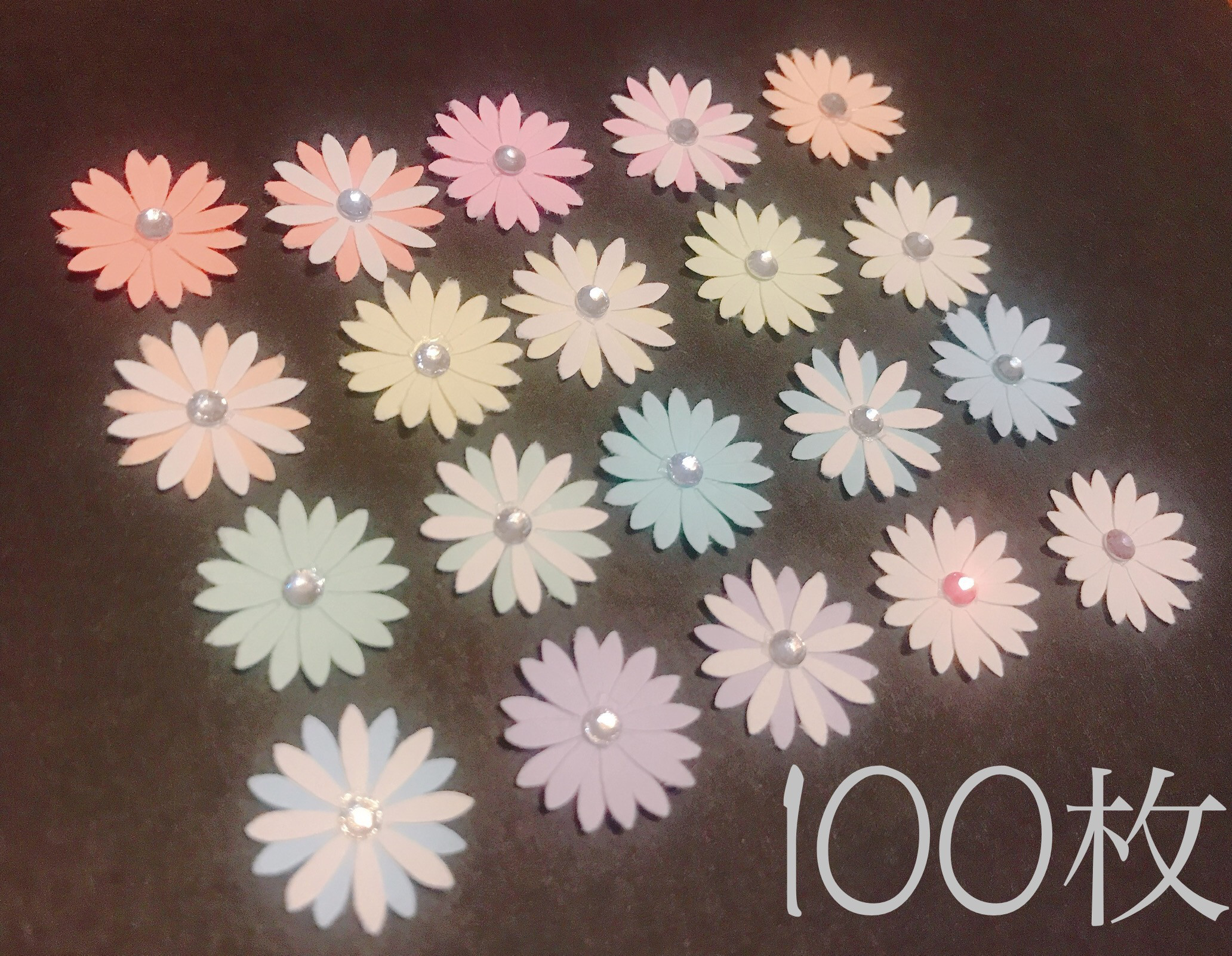 フラワークラフトパンチ ✳︎ 100枚 その他素材 flower【必ず
