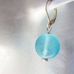 Ocean glass earrings 14枚目の画像