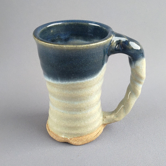 手作り藍釉マグカップ 手作り藍釉マグカップ
