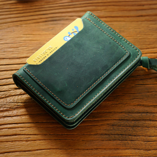 牛革 ミドルトラッカーウォレット 二つ折り財布 アリステ 通販