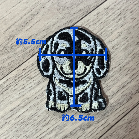 完成品！　ワッペン 【大】  刺繍 アップリケ 犬 アップリケ  ダックス　柴犬 5枚目の画像