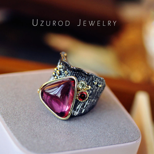 チェコ特産のブラックダイヤの指輪 0_b11beb7bd2fd892e37174ebcfe6c