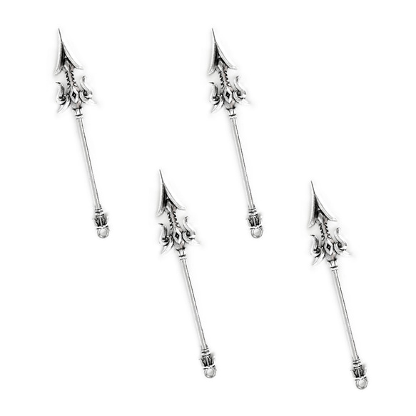 武器チャーム 槍 Aタイプ 4個 チャーム kuroro_material 通販