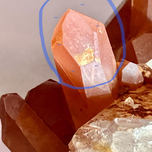 チャネリン.グ タイムリンク✨ タンジェリンクォーツ クラスター 原石